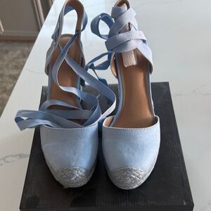 INC International Concepts Light Blue Espadrilles